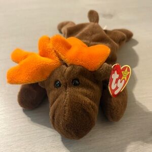 Ty 1993 Moose Beanie Baby - Chocolate